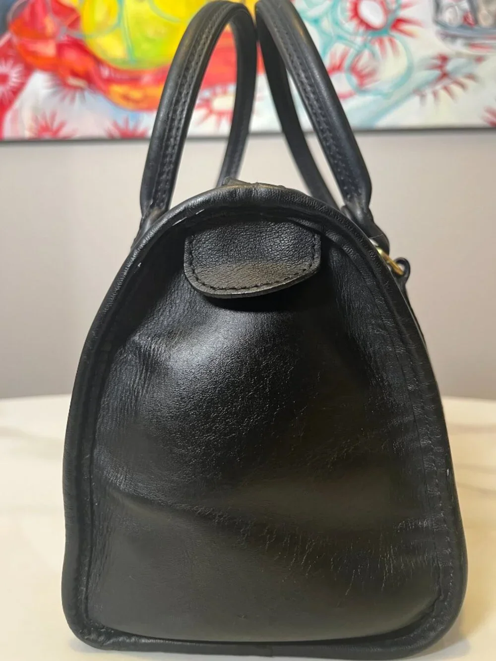 Coach Madison Satchel Limited Edition 17995 Black Leather Bowler Doctor Bag - Picture 4 of 13